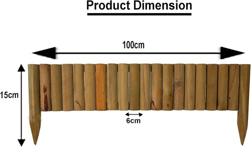 Wooden log roll border - log,