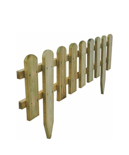Natural wood picket garden - natural,