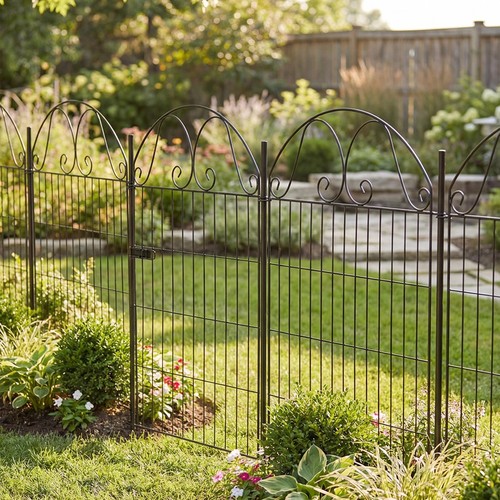 Garden fences metal fence - 10,