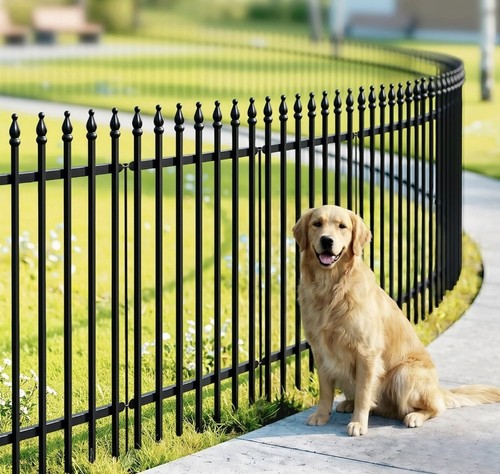 Metal decorative garden fence - decorative,