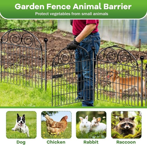 Garden fence with - garden, gate