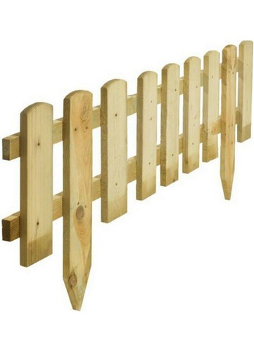 Wooden picket fence - x,