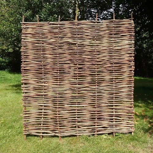 Hazel hurdle fence panel - hazel,