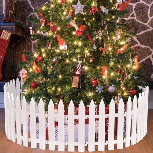 10x plastic picket fencing - 10x,