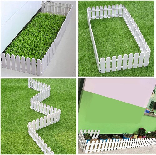 Pcs plastic picket fence - plastic,