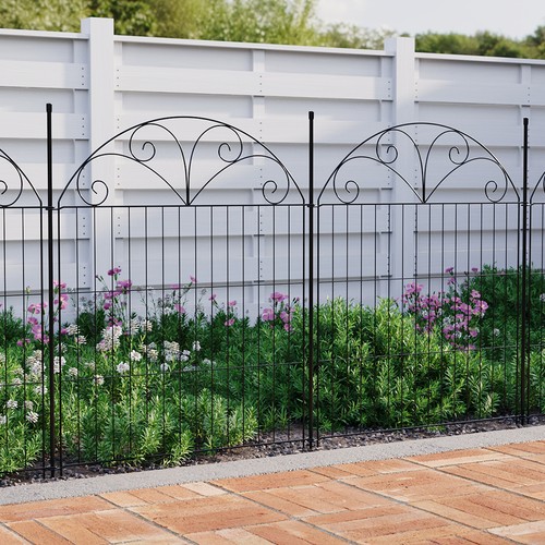 Pack metal garden fencing - 10,