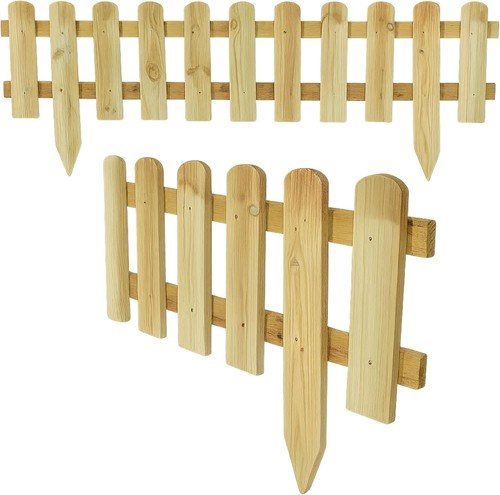 4pc wooden picket fence - picket, panels