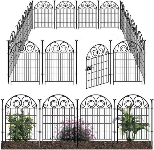 24ft garden fence with - x, 32"