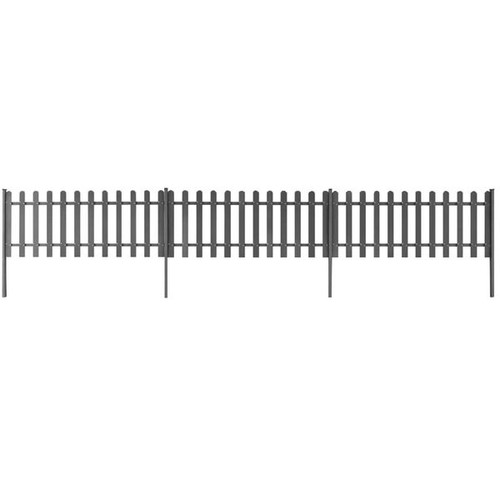 Vidaxl picket fence with - picket,