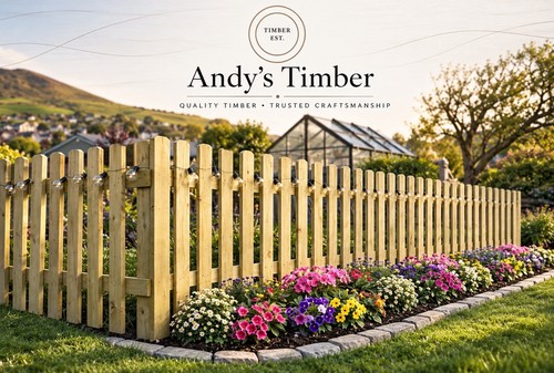 Wooden picket fence panel - picket,