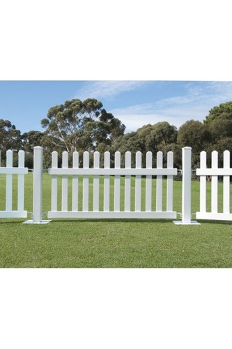 Pvc lawn picket fence panel - lawn,