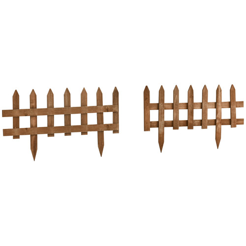 Pack wooden border fences - pack,