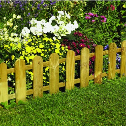 Wooden garden lawn - wooden, edging